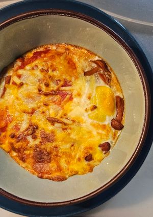 Una foto de Huevos al Plato en Airfryer