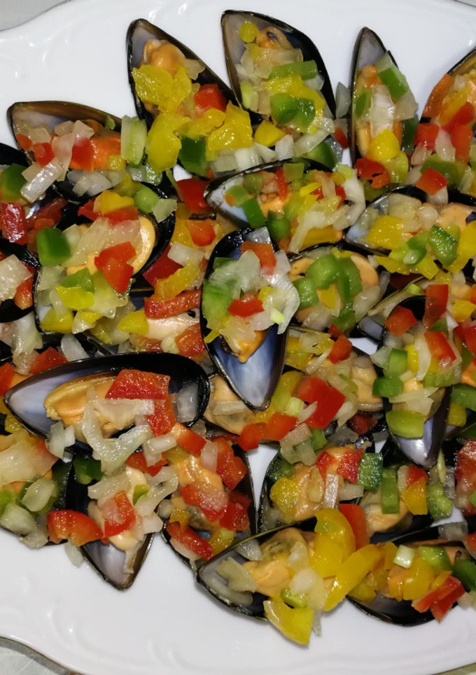 Una foto de Mejillones a la vinagreta