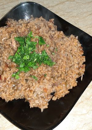 صورة لوصفة رز بالكاليمارى