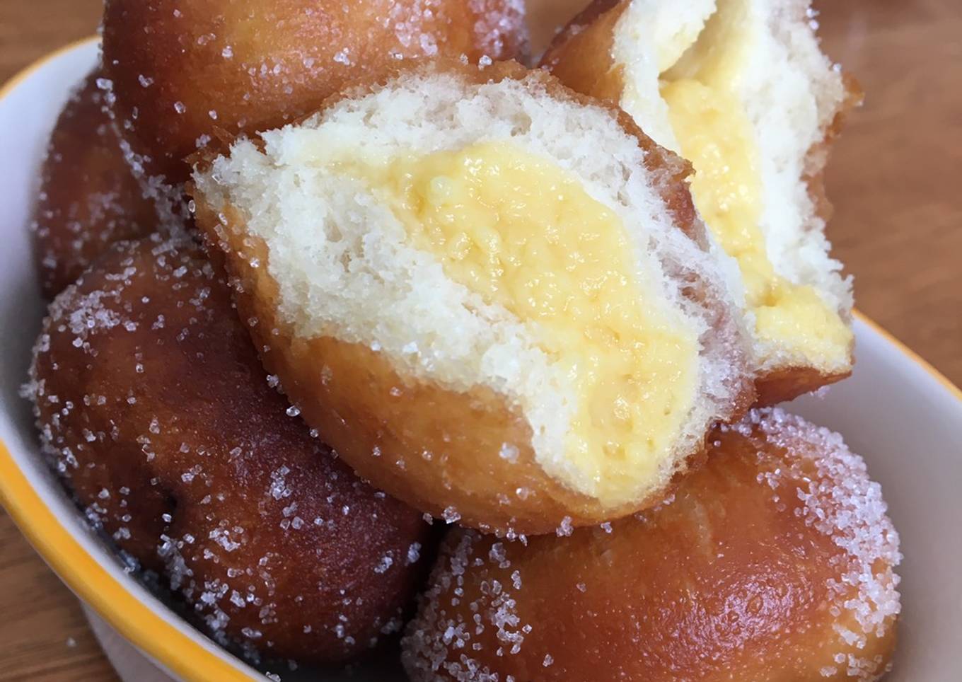 Donat Mini isi Custard