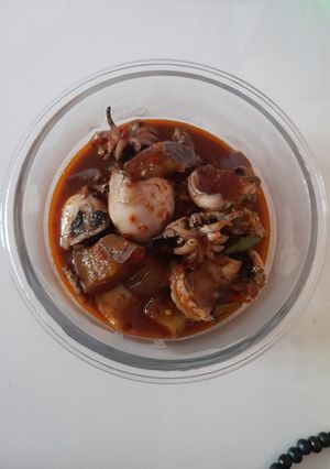 Foto resep Tumis Sotong Terong Pedas