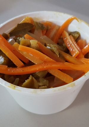 Una foto de Zanahorias en escabeche para tortas