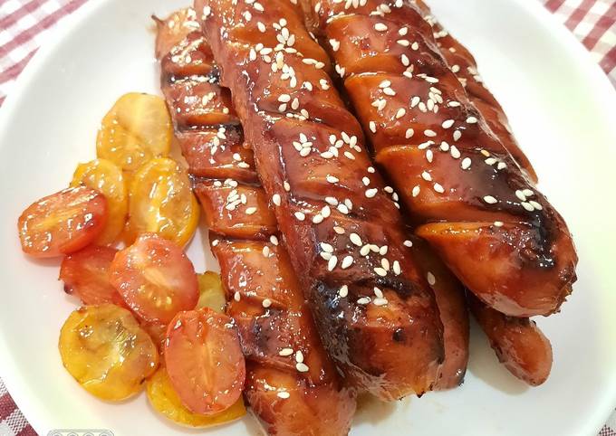 Resep Sosis Bakar Pedas Manis 🌭 Oleh Yuniz🌻 Cookpad