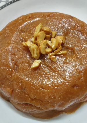 A picture of Moong Dal (Pasi Paruppu) (Yellow Split Gram) Halwa Recipe | Instant Halwa.