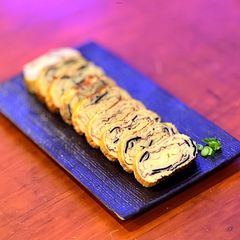 A picture of Black truffle tamagoyaki.