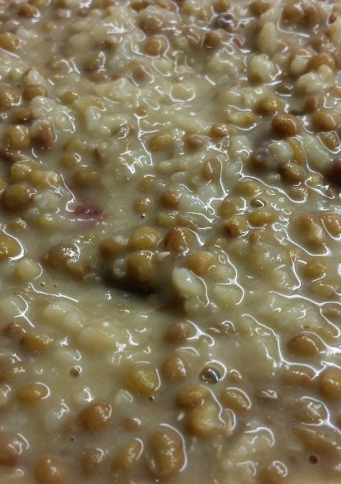 Una foto de Lentejas con arroz
