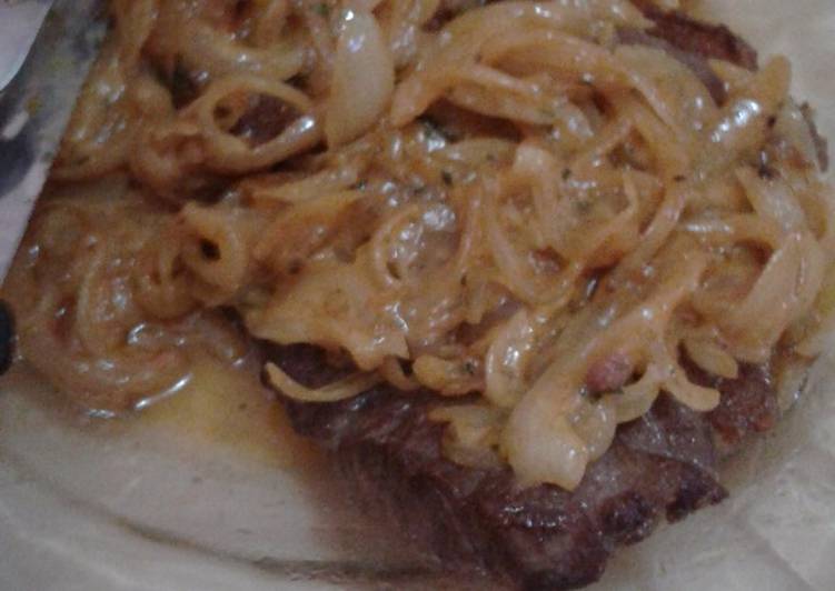Sirloin Steak with Onion Sauce#Keto