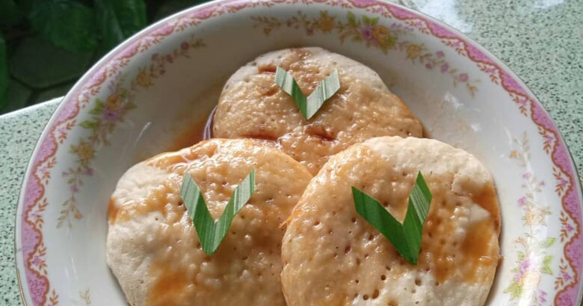 Resep kue serabi saus kinca