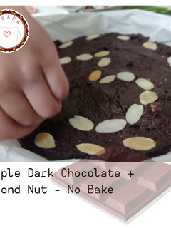 Foto resep Aktifitas untuk Anak :Simple Dark Chocolate + Almond Nut No Bake