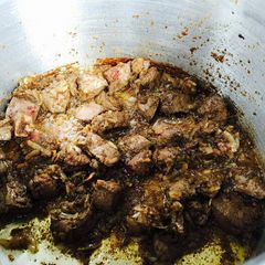 A picture of Fried liver.