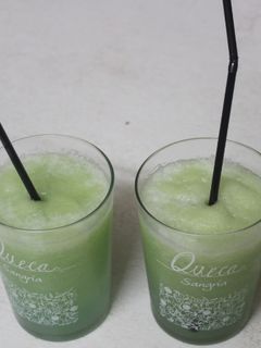 Una foto de Batido de melón con menta