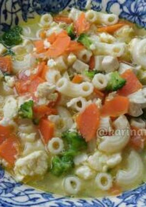 Foto resep Soup Macaroni Sayur (Mpasi - 1y+)