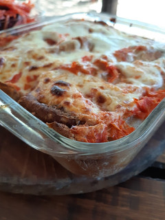 Una foto de Canelones integralesde carne con sobra de relleno de empanadas