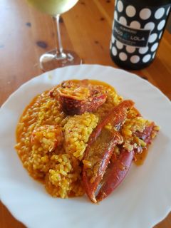 Una foto de Arroz con bogavante