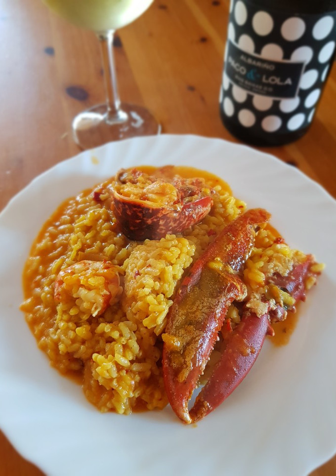 Una foto de Arroz con bogavante