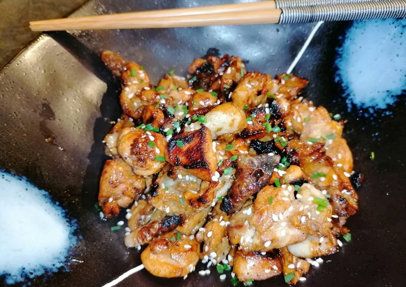 Poulet mariné à l'asiatique à la plancha