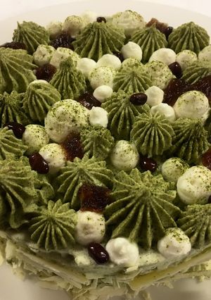 รูปของ Brownie green tea mousse