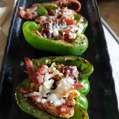 A picture of Bacon & Egg Stuffed Bellpeppers.