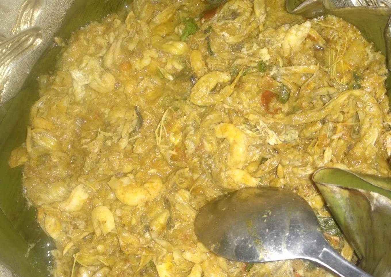 Jangkang(kepiting lunak kecil)+udang bumbu rujak