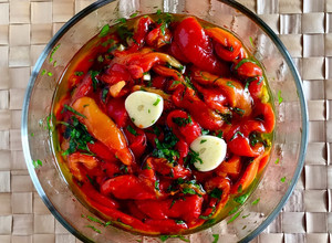 Foto di Peperoni arrostiti in microonde e in airfryer