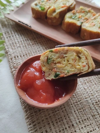Langkah Gampang Membuat Resep 23. Korean Egg Roll (Gyeran mari) yang  Bikin Ketagihan Anti Ribet, Bikin Ngiler