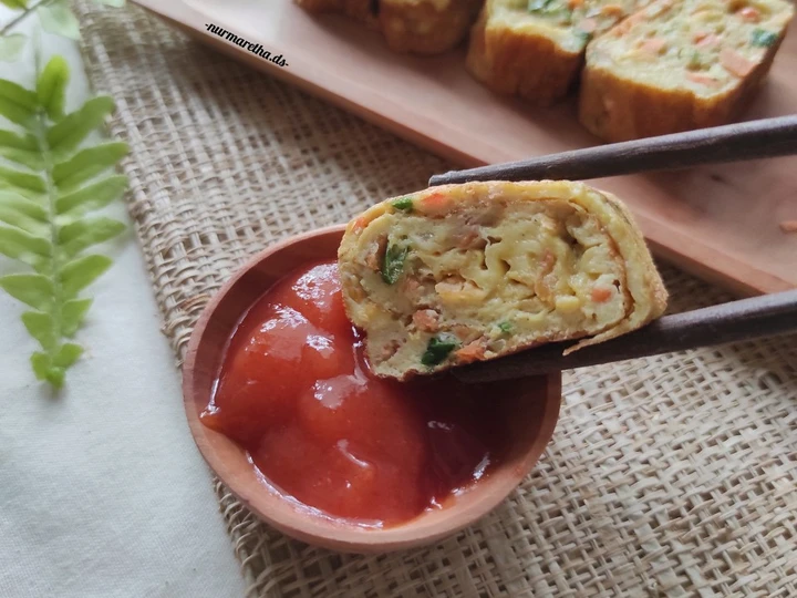 Langkah Gampang Membuat Resep 23. Korean Egg Roll (Gyeran mari) yang  Bikin Ketagihan Anti Ribet, Bikin Ngiler