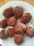 Polpette con biete colorate