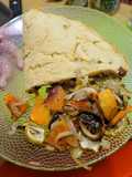 Calzon de papa y harina de garbanzo (vegano)