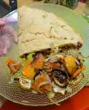 Calzon de papa y harina de garbanzo (vegano)