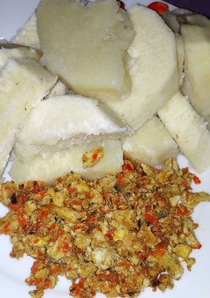 Dafeffen doya Da egg sauce ainihin hoton girkin