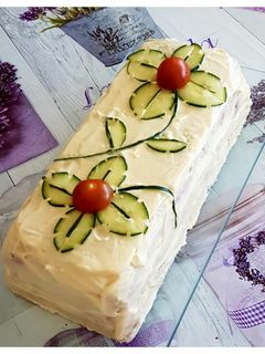 Una foto de Pastel frío atún y pan de molde