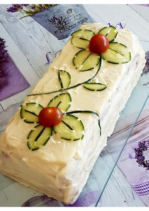 Una foto de Pastel frío atún y pan de molde