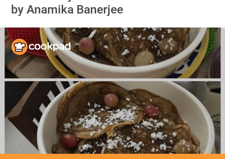 Recipe of Quick Oats-Banana Honey Pancakes