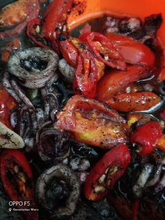 Foto resep Cumi Hitam Pedas