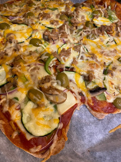 Una foto de Pizza de espelta integral