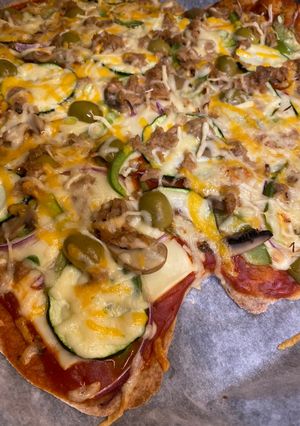 Una foto de Pizza de espelta integral