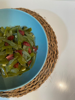Una foto de Judías verdes con jamón