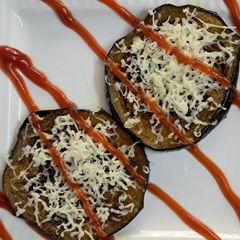 A picture of Cheese baingan bhaja.