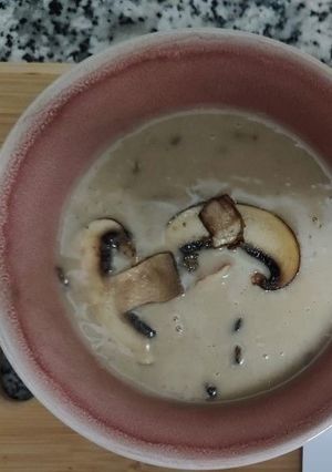 Una foto de Crema de setas