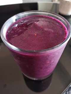 Una foto de Batido extra de vitaminas 💪🏼🍓🍍🍇🍋