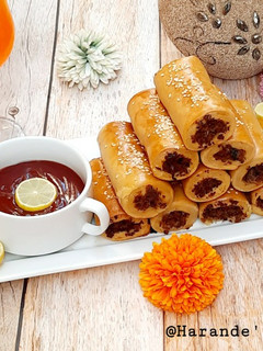 A picture of Baked fish roll.