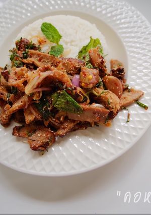 รูปของ คอหมูย่างน้ำตก