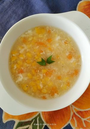 Foto resep Sup jagung telur