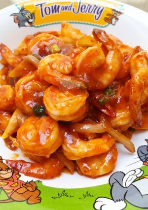 Foto resep Udang Saos Padang