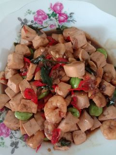 Foto resep Tahu ca Udang Pete