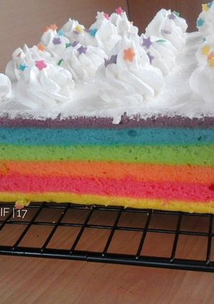 Foto resep Rainbow Cake Kukus