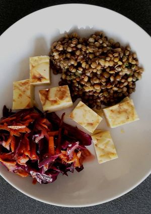 Une photo de Salade chou rouge-carottes
