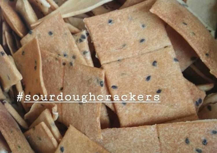 Sourdough crackers