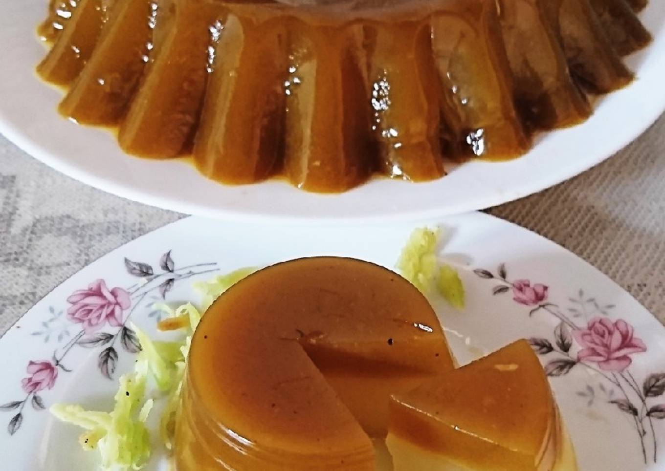 Puding santan gula jawa