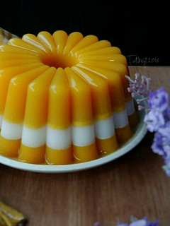 Foto resep Pudding Mangga Lapis fiber creme